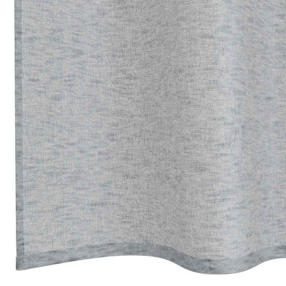 Vorhänge mit Vorhängen 2 pcs Dunkelgrau Polyester