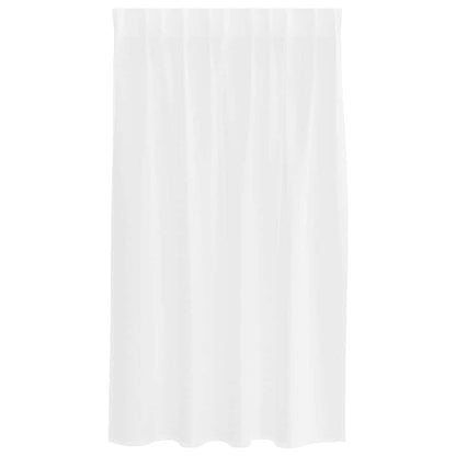 Vorhänge mit Vorhängen 2 pcs Weiß Polyester