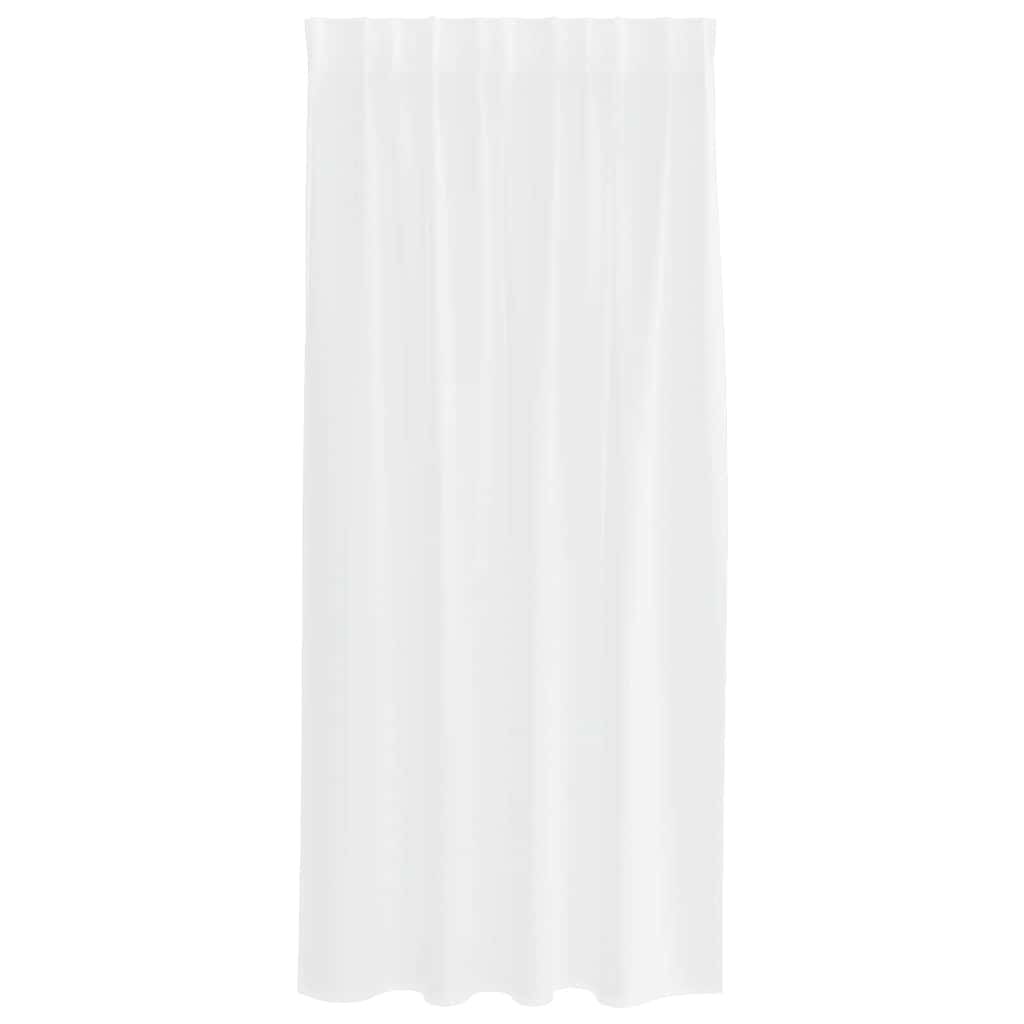 Vorhänge mit Vorhängen 2 pcs Weiß Polyester
