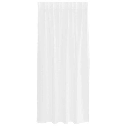 Vorhänge mit Vorhängen 2 pcs Weiß Polyester