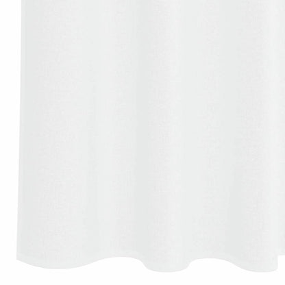 Vorhänge mit Vorhängen 2 pcs Weiß Polyester