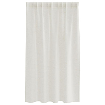 Vorhänge mit Vorhängen 2 pcs Cremefarben Polyester