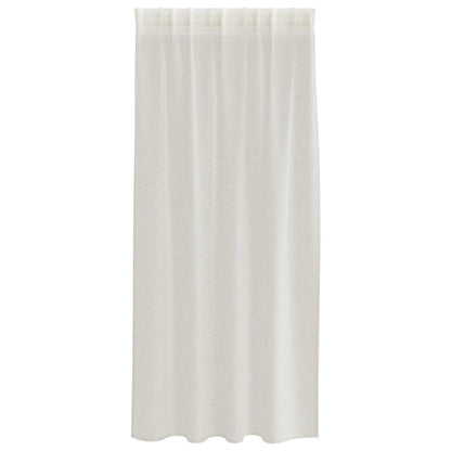 Vorhänge mit Vorhängen 2 pcs Cremefarben Polyester
