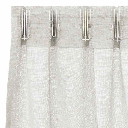 Vorhänge mit Vorhängen 2 pcs Cremefarben Polyester
