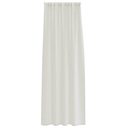 Vorhänge mit Vorhängen 2 pcs Cremefarben Polyester