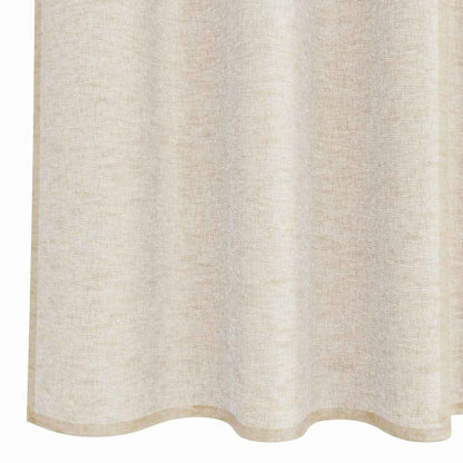 Vorhänge mit Vorhängen 2 pcs Sand Polyester