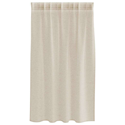 Vorhänge mit Vorhängen 2 pcs Sand Polyester