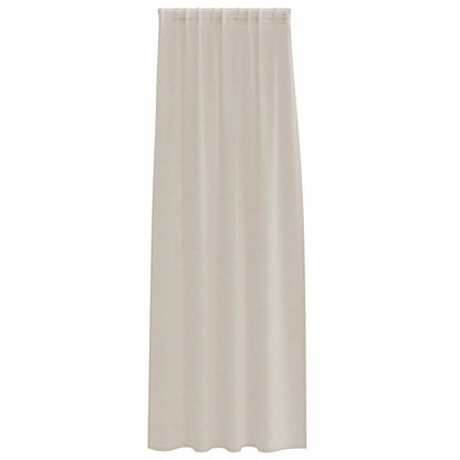 Vorhänge mit Vorhängen 2 pcs Sand Polyester