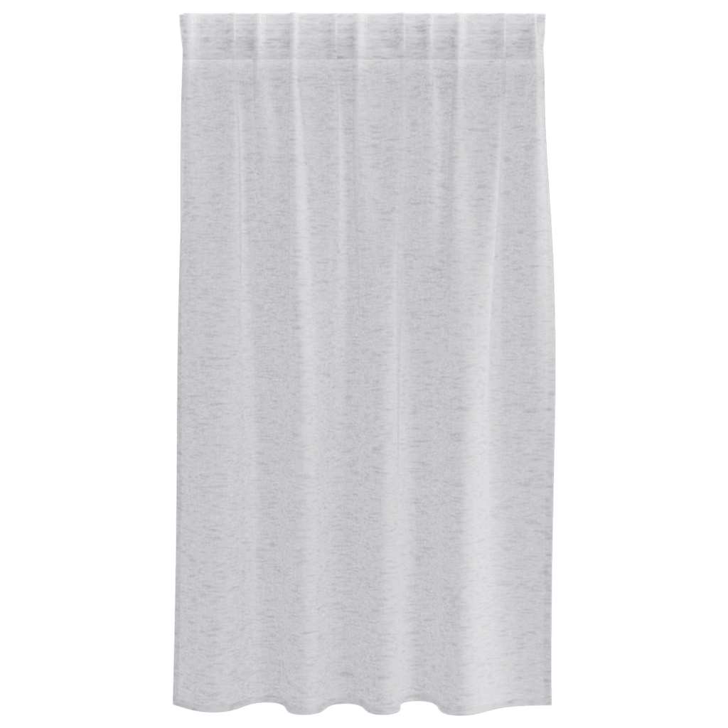 Vorhänge mit Vorhängen 2 pcs Hellgrau Polyester