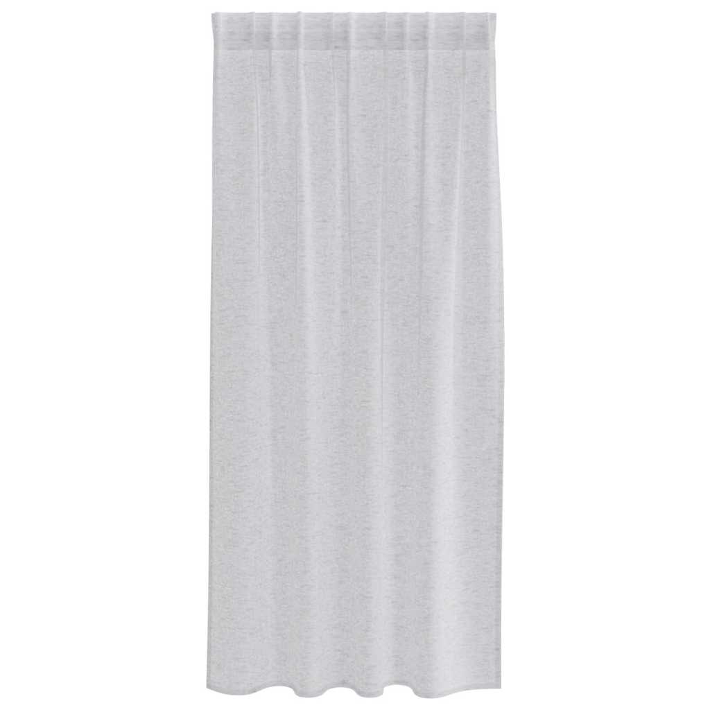 Vorhänge mit Vorhängen 2 pcs Hellgrau Polyester