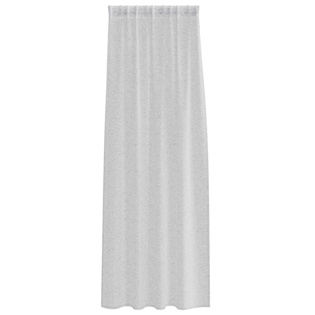 Vorhänge mit Vorhängen 2 pcs Hellgrau Polyester