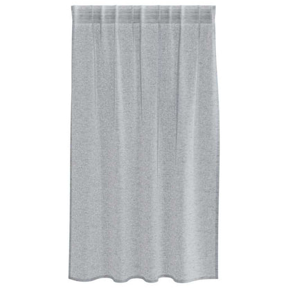 Vorhänge mit Vorhängen 2 pcs Dunkelgrau Polyester