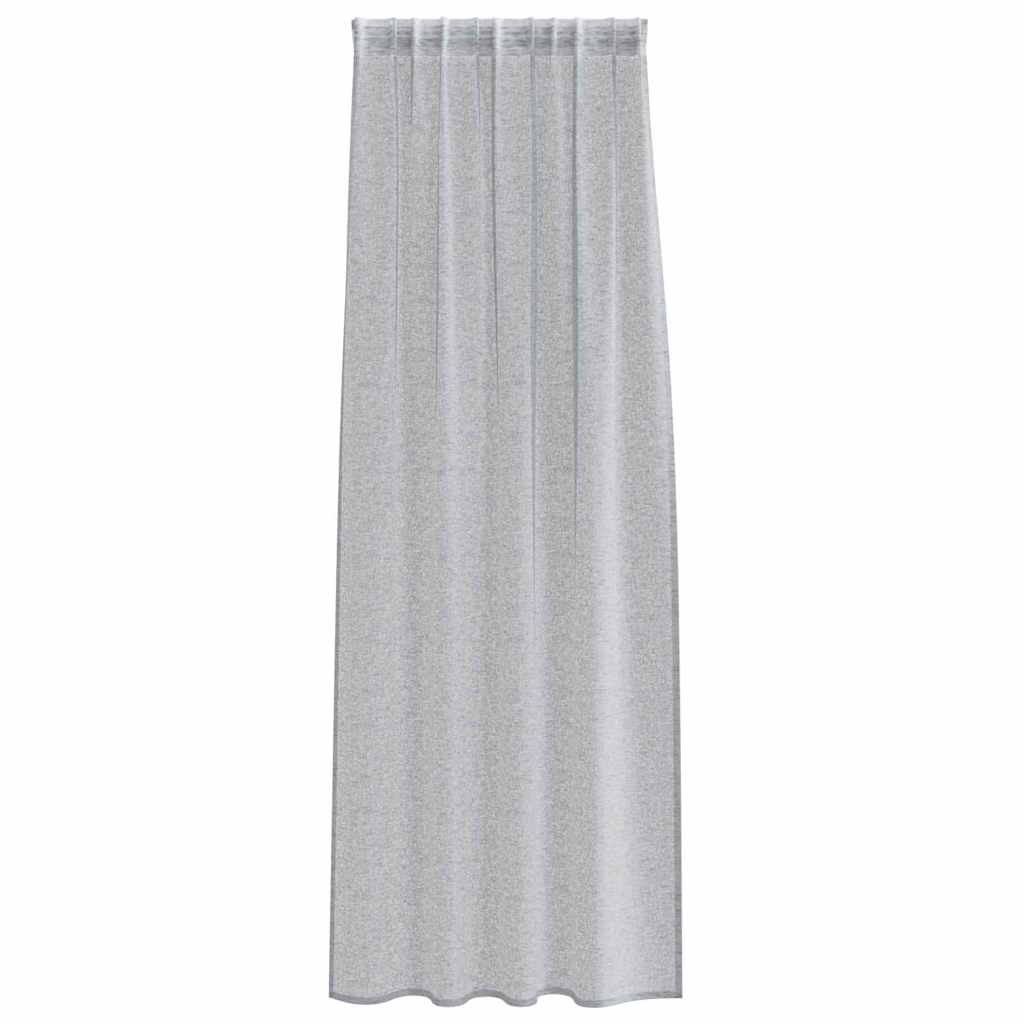 Vorhänge mit Vorhängen 2 pcs Dunkelgrau Polyester