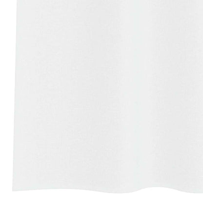 Vorhänge mit Vorhängen 2 pcs Weiß Polyester