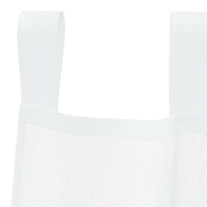 Vorhänge mit Vorhängen 2 pcs Weiß Polyester