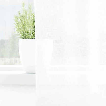 Vorhänge mit Vorhängen 2 pcs Weiß 140x260cm Polyester
