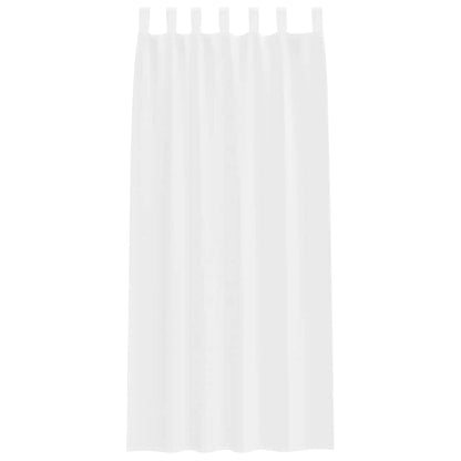 Vorhänge mit Vorhängen 2 pcs Weiß Polyester