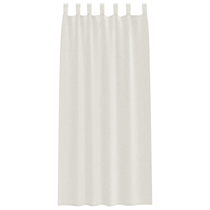 Vorhänge mit Vorhängen 2 pcs Cremefarben Polyester