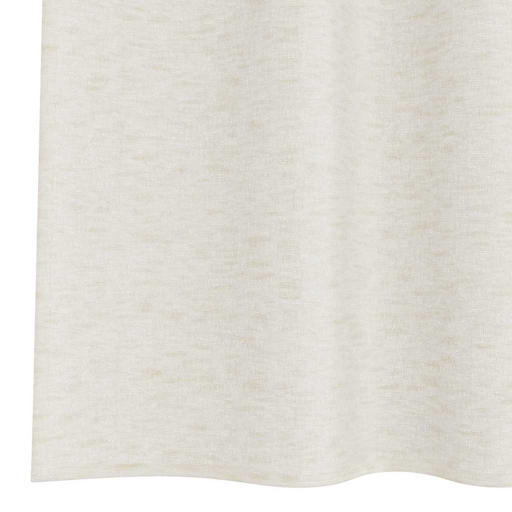 Vorhänge mit Vorhängen 2 pcs Cremefarben Polyester