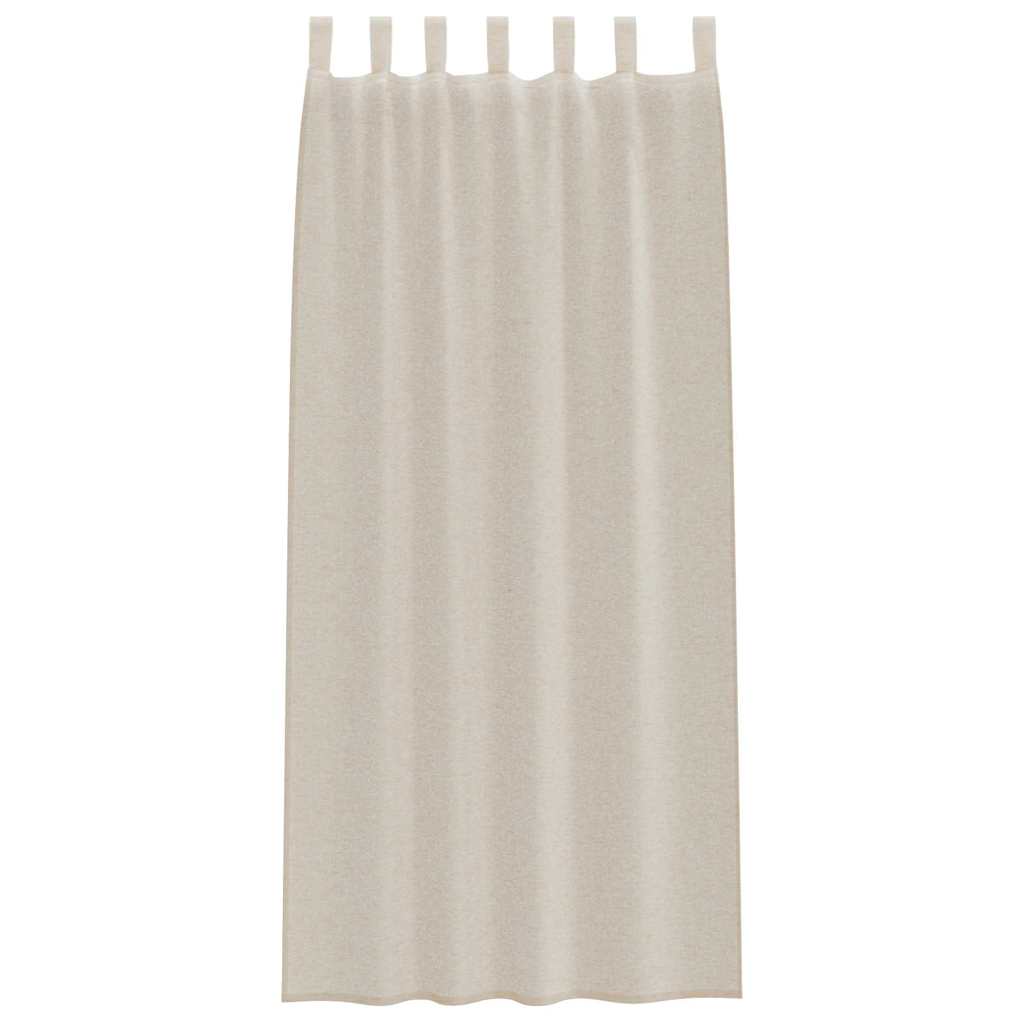 Vorhänge mit Vorhängen 2 pcs Sand Polyester