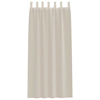 Vorhänge mit Vorhängen 2 pcs Sand Polyester
