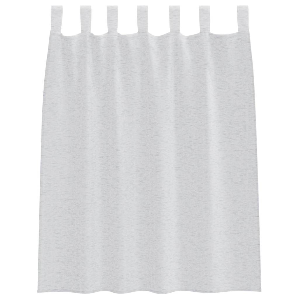 Vorhänge mit Vorhängen 2 pcs Hellgrau Polyester