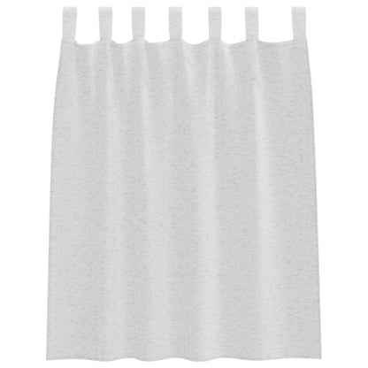 Vorhänge mit Vorhängen 2 pcs Hellgrau Polyester