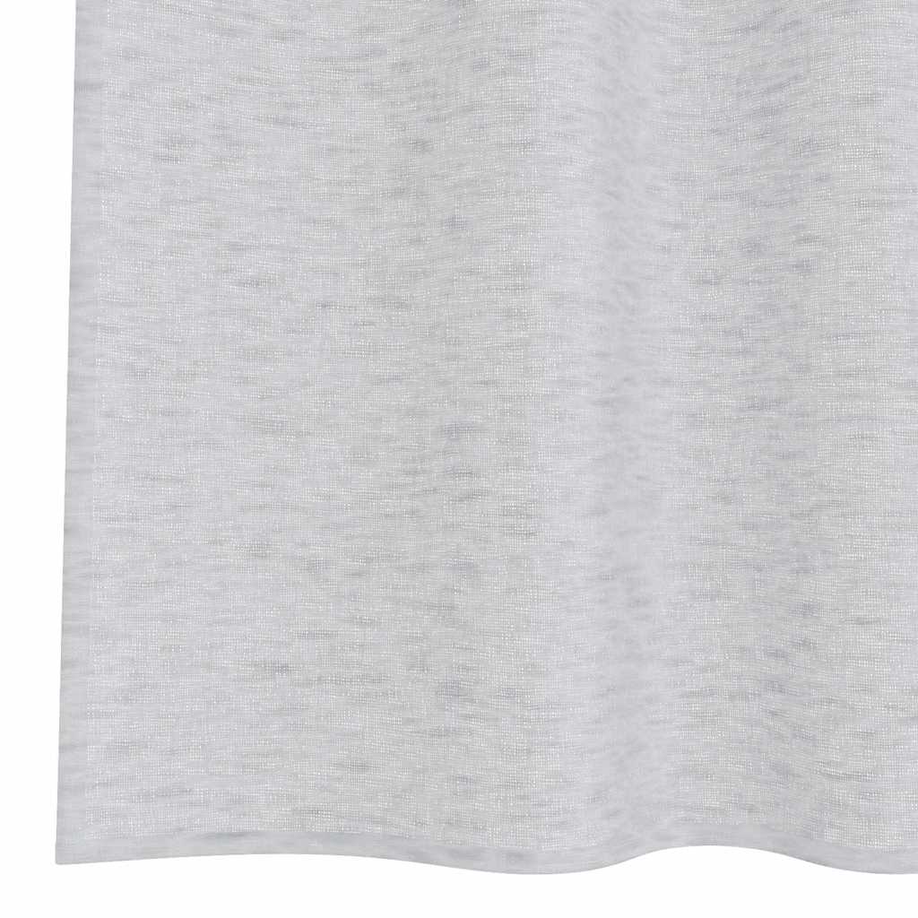 Vorhänge mit Vorhängen 2 pcs Hellgrau Polyester