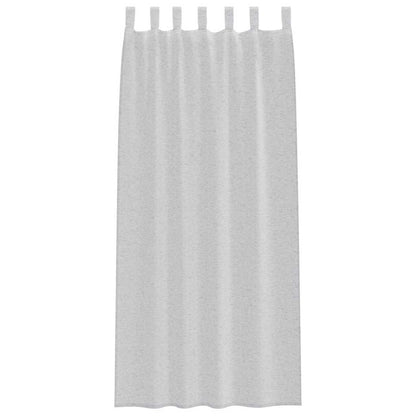Vorhänge mit Vorhängen 2 pcs Hellgrau Polyester