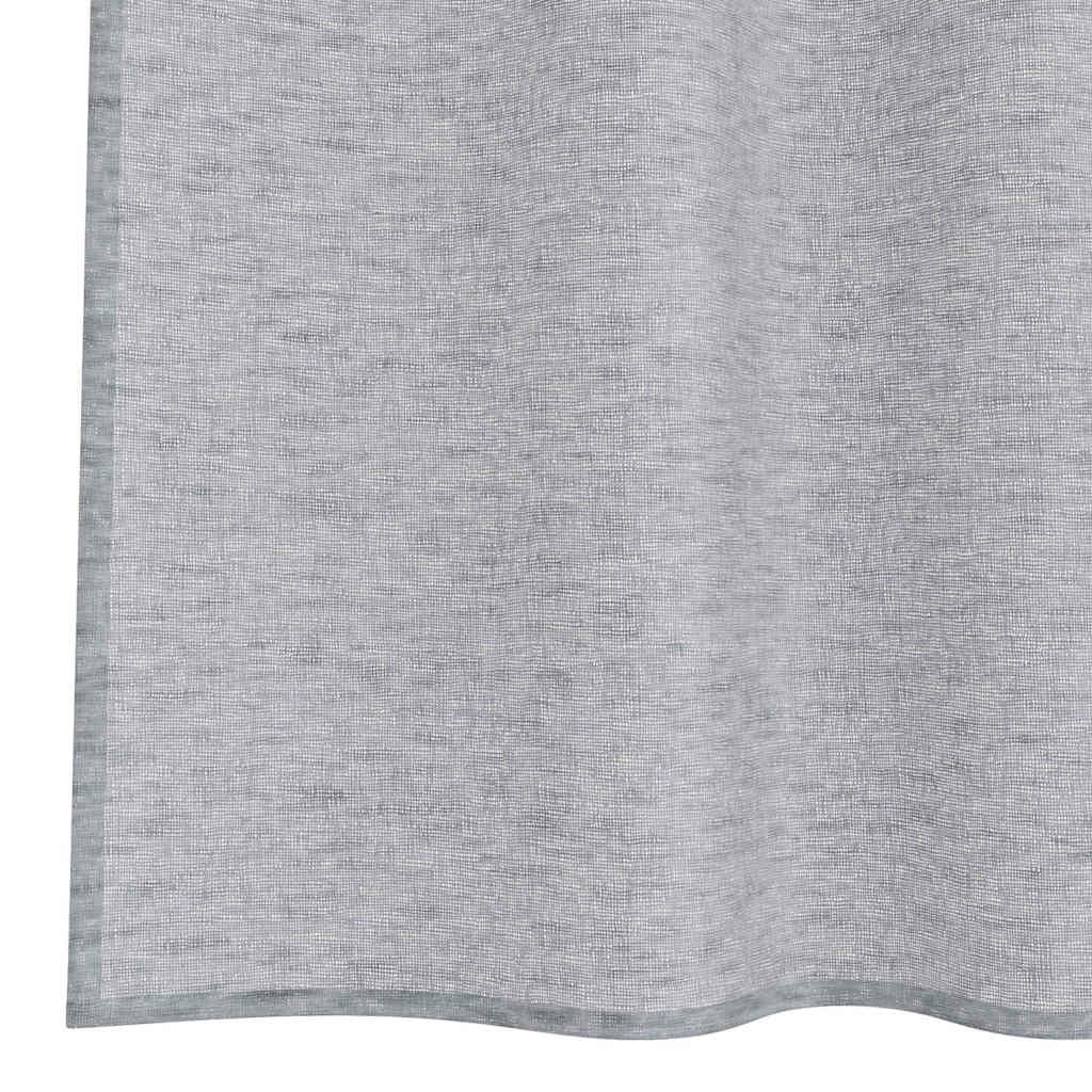 Vorhänge mit Vorhängen 2 pcs Dunkelgrau Polyester