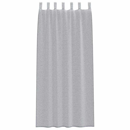 Vorhänge mit Vorhängen 2 pcs Dunkelgrau Polyester