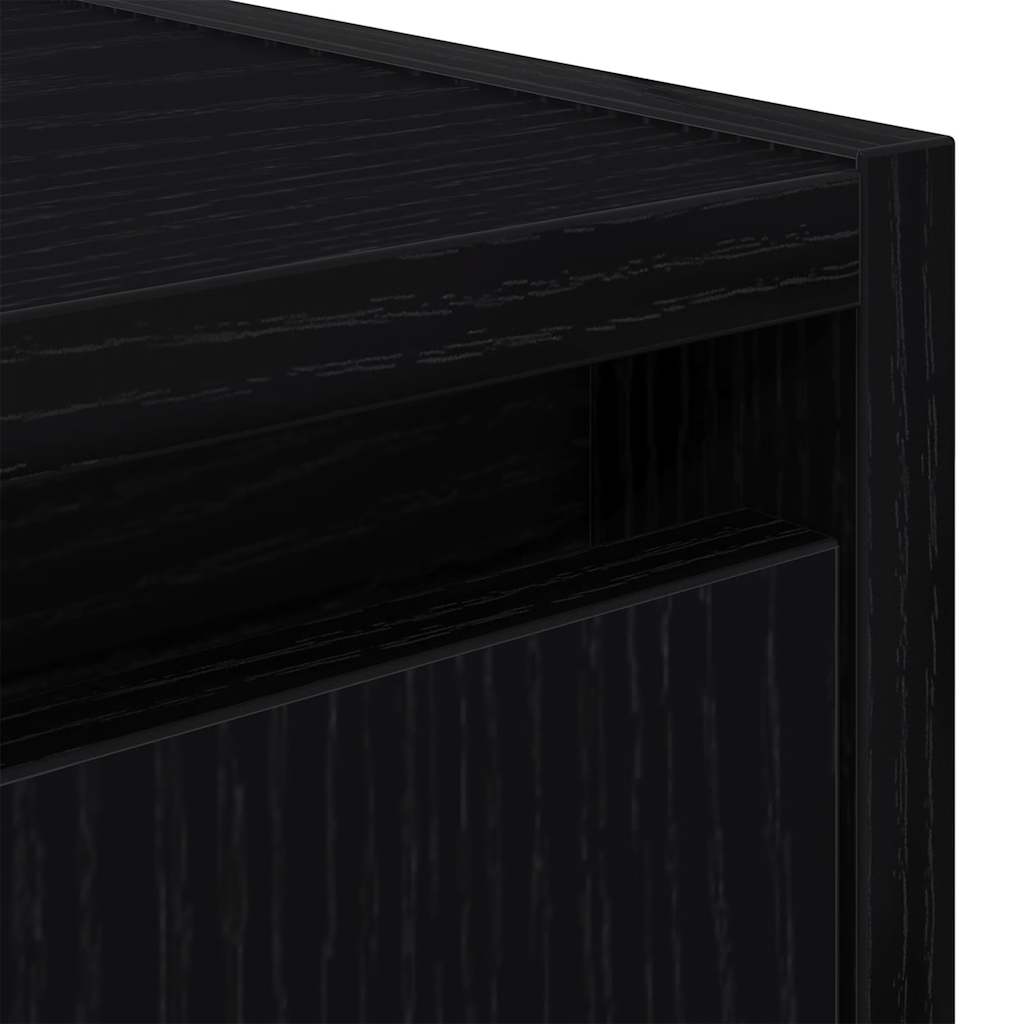 Wand-Nachttische 2 Stk. Schwarz 38x34x40 cm