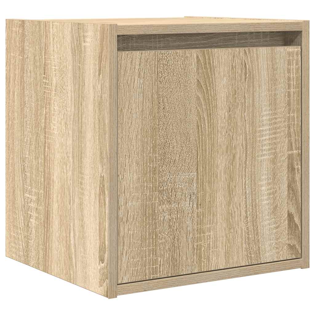 Wand-Nachttische 2 Stk. Sonoma-Eiche 38x34x40 cm