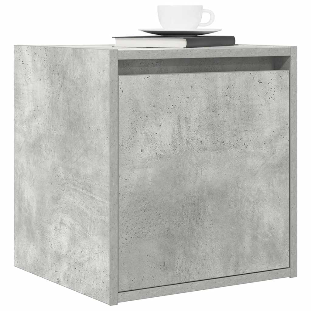 Wand-Nachttische 2 Stk. Betongrau 38x34x40 cm