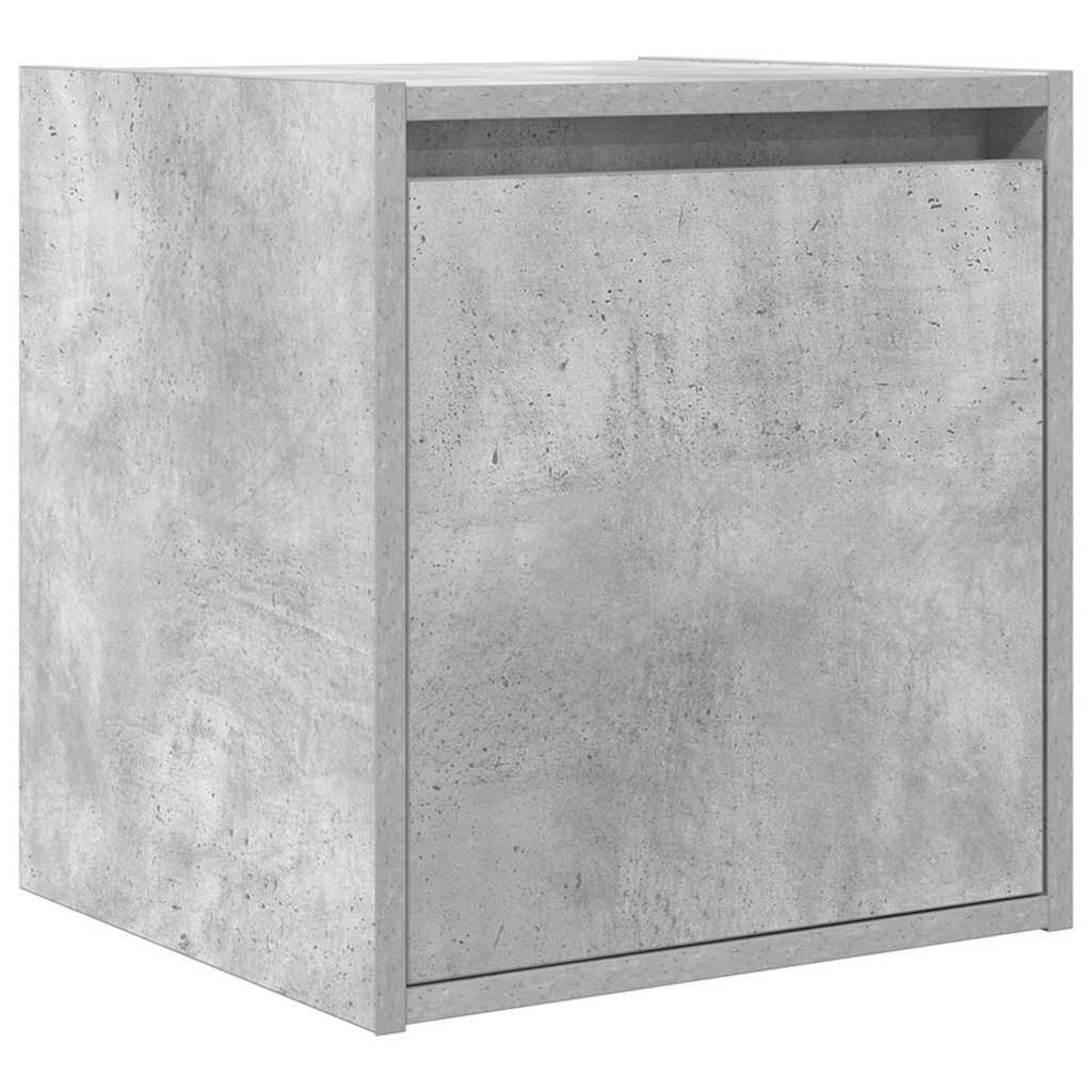 Wand-Nachttische 2 Stk. Betongrau 38x34x40 cm