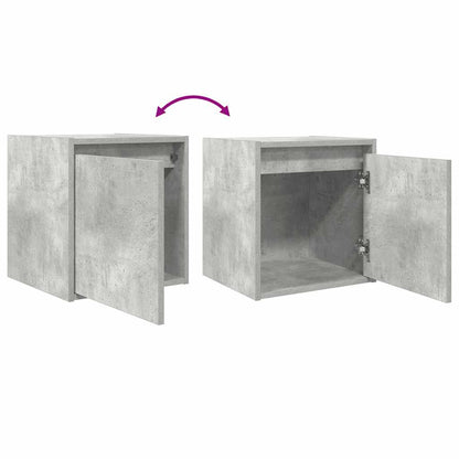 Wand-Nachttische 2 Stk. Betongrau 38x34x40 cm