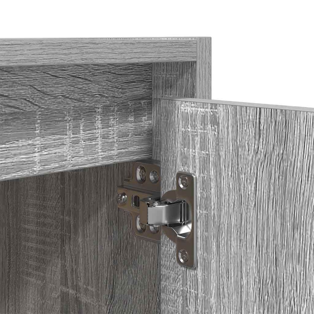 Wand-Nachttisch Grau Sonoma 38x34x40 cm