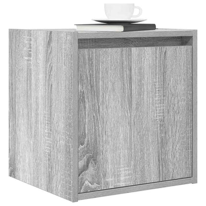 Wand-Nachttische 2 Stk. Grau Sonoma 38x34x40 cm