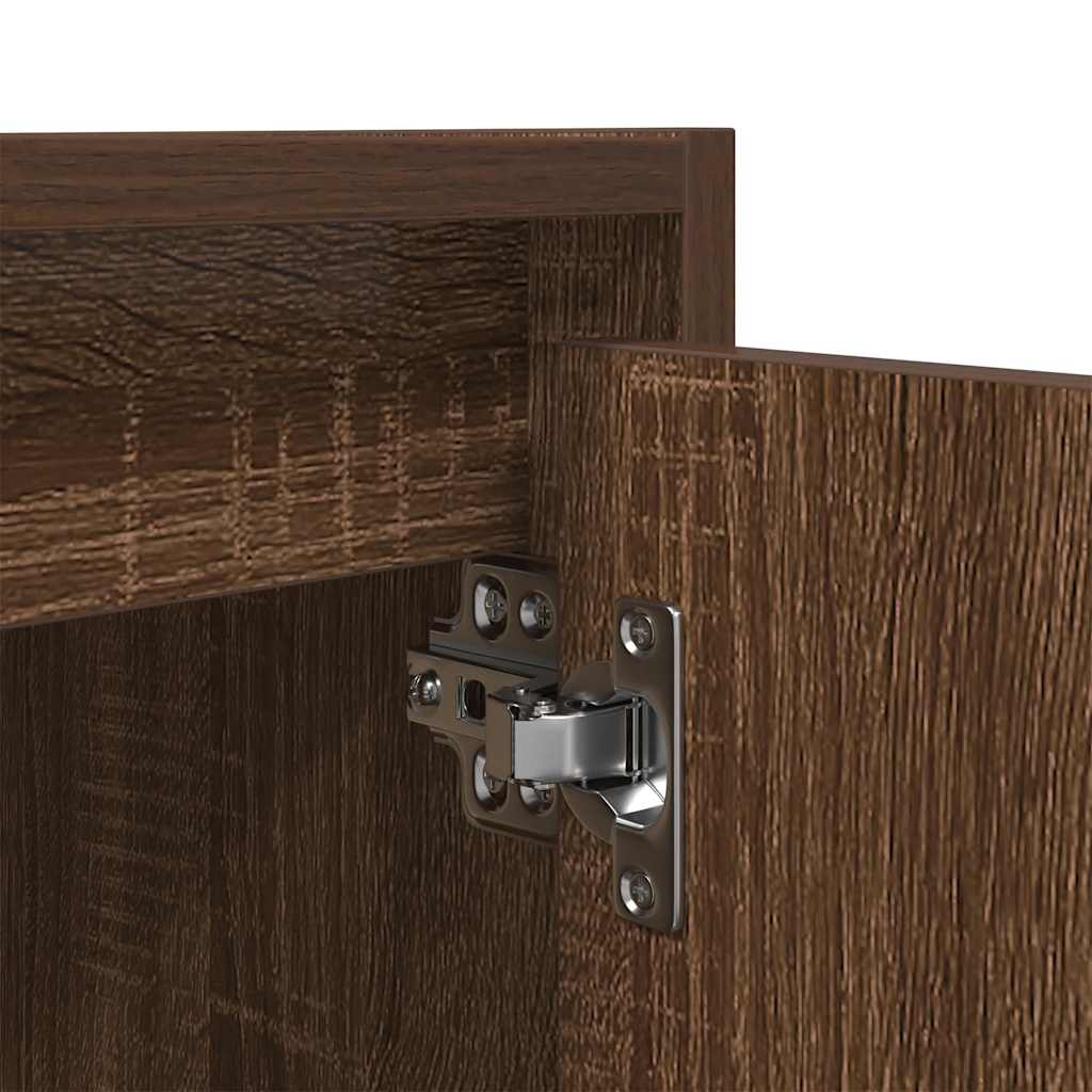 Wand-Nachttisch Braun Eichen-Optik 38x34x40 cm