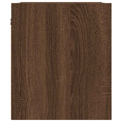 Wand-Nachttische 2 Stk. Braun Eichen-Optik 38x34x40 cm