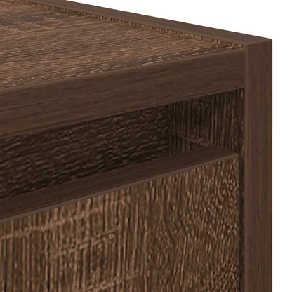 Wand-Nachttische 2 Stk. Braun Eichen-Optik 38x34x40 cm