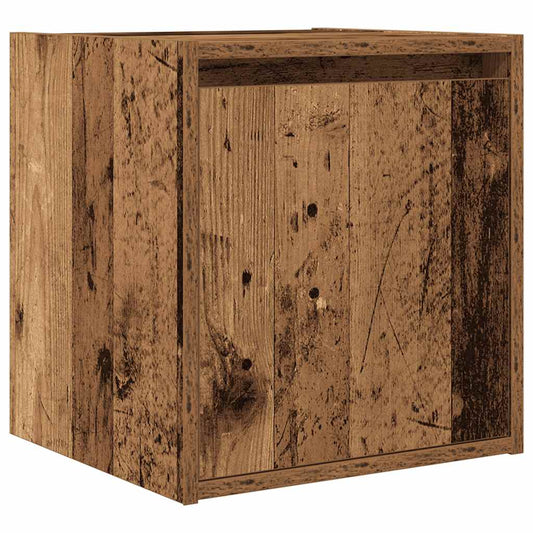 Wand-Nachttisch Altholz-Optik 38x34x40 cm