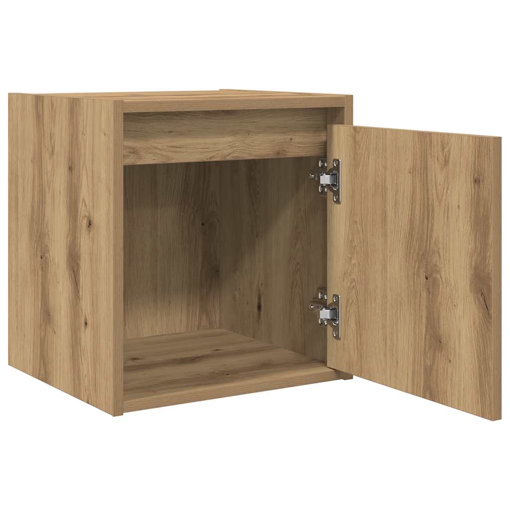 Wand-Nachttisch Artisan-Eiche 38x34x40 cm