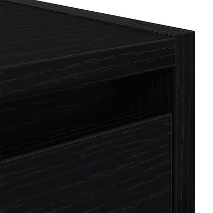 Wand-Nachttische 2 Stk. Schwarz Eichen-Optik 38x34x40 cm