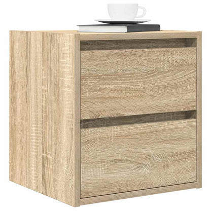 Wand-Nachttische 2 Stk. Sonoma-Eiche 38x34x40 cm