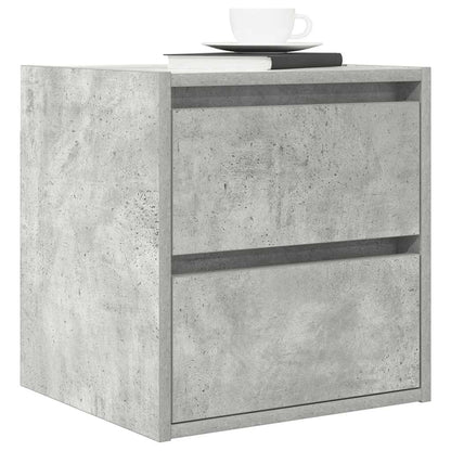 Wand-Nachttische 2 Stk. Betongrau 38x34x40 cm