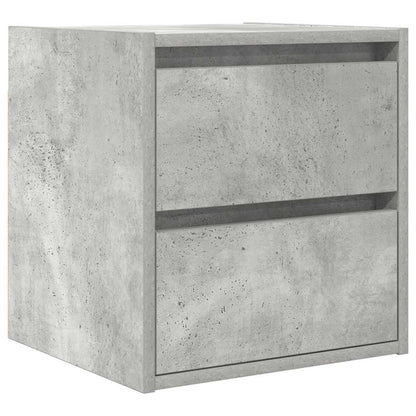 Wand-Nachttische 2 Stk. Betongrau 38x34x40 cm
