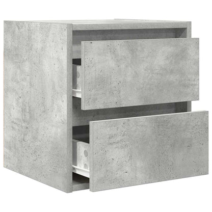 Wand-Nachttische 2 Stk. Betongrau 38x34x40 cm