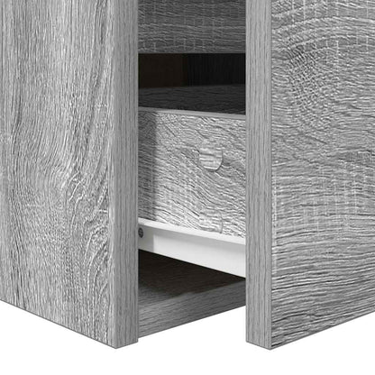 Wand-Nachttische 2 Stk. Grau Sonoma 38x34x40 cm