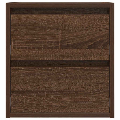 Wand-Nachttisch Braun Eichen-Optik 38x34x40 cm